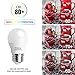 Kakanuo A15 LED Bulb 40Watts Incandescent Bulb Equivalent, G45 Medium Base E26 LED Light Bulbs, Daylight White 5000K 400Lumens Non Dimmable Appliance Light Bulb for Home Lighting Decorative(6 Pack)