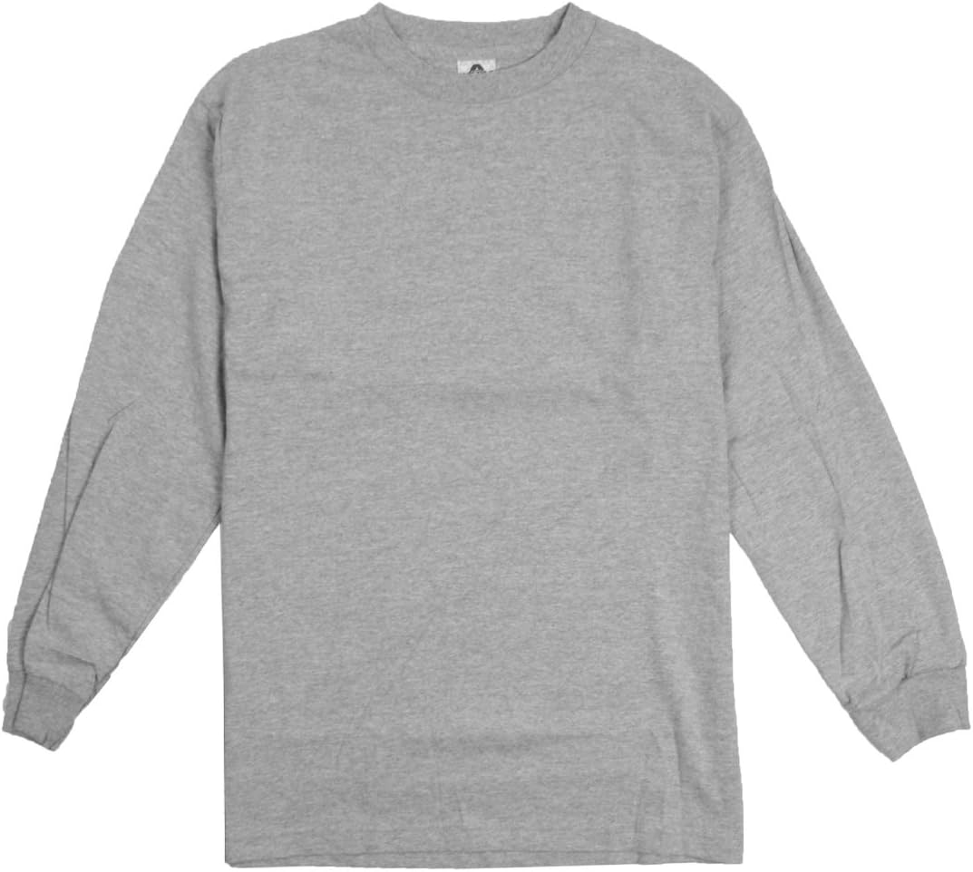 AlStyle Apparel AAAPlain Blank Men's Long Sleeve T-Shirt Style 1304 Crew Tee