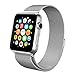 Apple Watch Band , Swees 38mm Milanese Loop Stainless Steel Bracelet Strap Replacement Wrist Band with Unique Magnet Lock for Apple Watch Series 2 (2016) / Series 1, No Buckle Needed, Silver