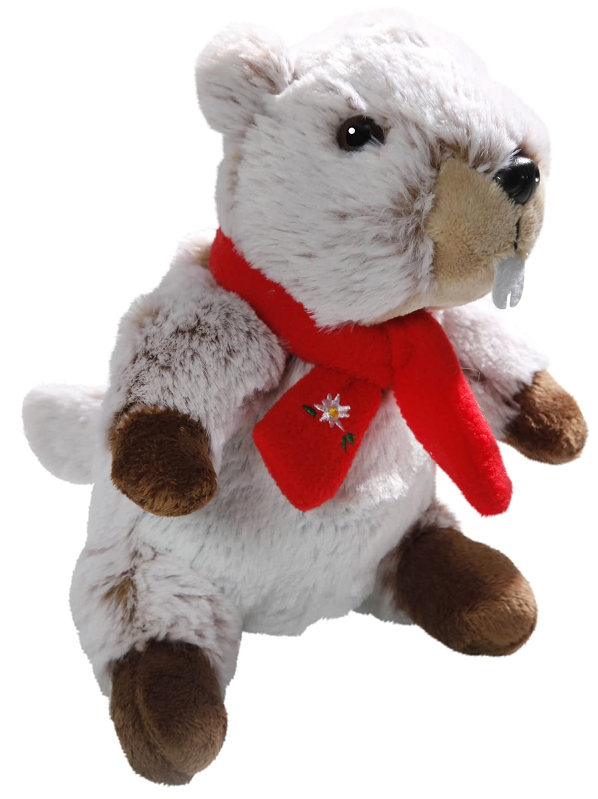 Carl Dick Marmot with Scarf 7.5 inches, 20cm, Plush Toy, Soft Toy 3441