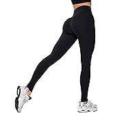 Bona Fide Butt Lifting Leggings for Women - Scrunch Butt Leggings High Waisted Tummy Control - Gym Workout Yoga Pants