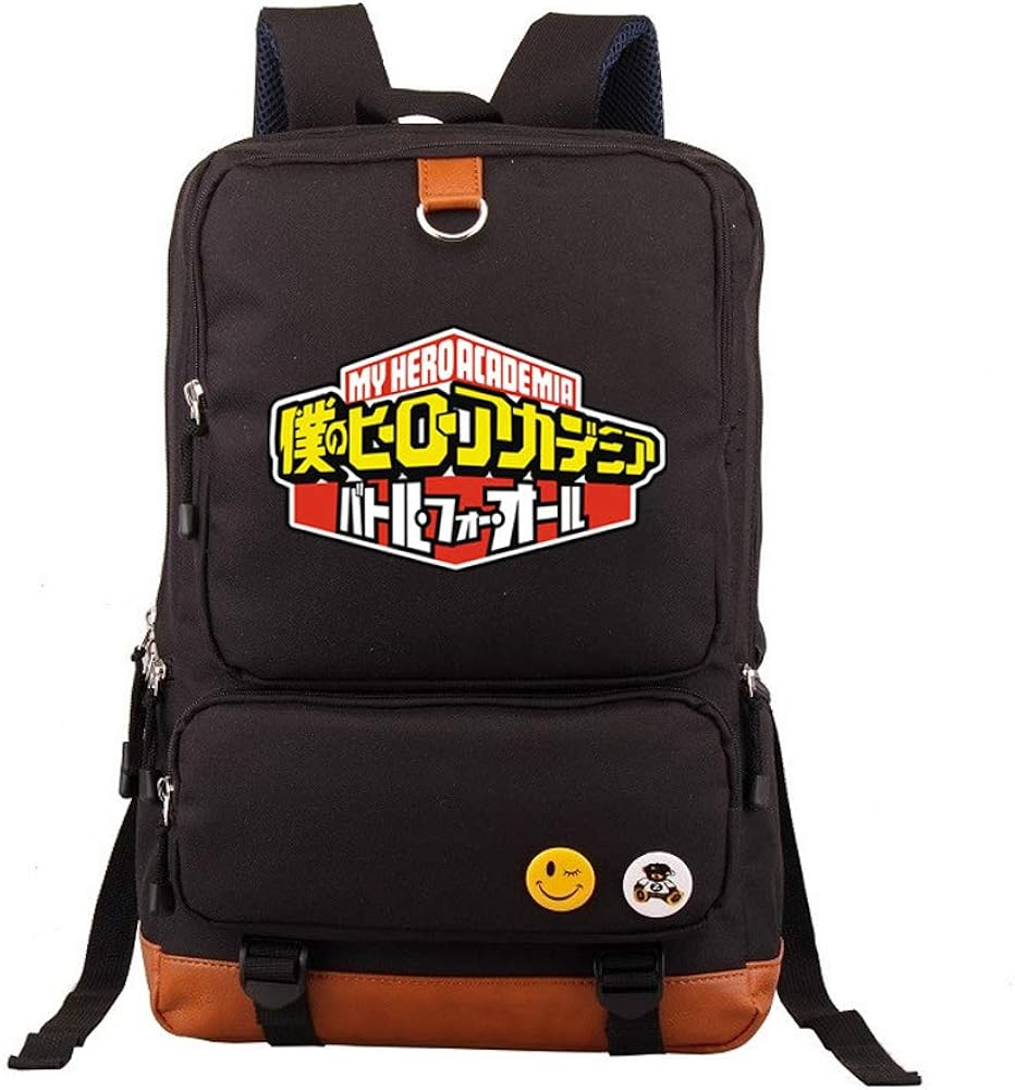 Anime My Hero Academia Backpack Student School Bag Laptop
