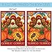 Toland Home Garden 28x40 Inch Double Sided Garden Flag Thanksgiving Flag, Autumn Turkey Fall Thanksgiving Garden Flag House Flag For Outdoor Yard Decoration
