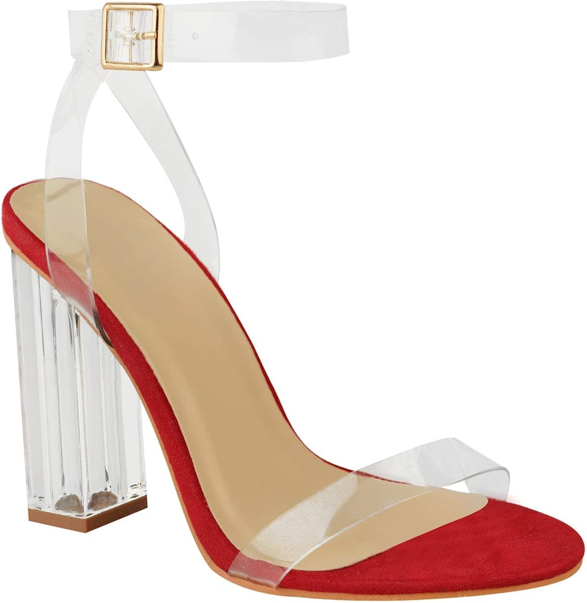 ladies perspex sandals