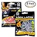 Lock Laces Reflective 2-Pack (Elastic No Tie Shoelaces) (Racing Red-Storm Gray)