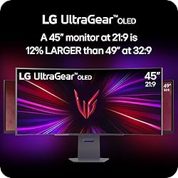 LG 45GS95QE Ultragear OLED Curved Gaming Monitor
