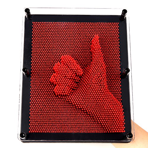 EFirstFeeling 3D Pin Art Sculpture Extra Large 10" X 8" Pin Impression