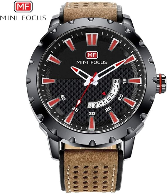 Amazon Qtmiao 美しいmini Focus時計 Mini Focus Mf0150gメンズクォーツ腕時計ベルトファッション スリーピース日付腕時計 Color 2 メンズ腕時計 腕時計 通販