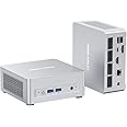 MINISFORUM DeskMini UM870 Slim Mini PC AMD Ryzen 7 8745H Barebone Version Small PC, HDMI/DP/USB4 Outputs, 2.5G LAN, WiFi 6E, BT5, 4xUSB Port AMD Radeon 780M Graphics Small Form Factor