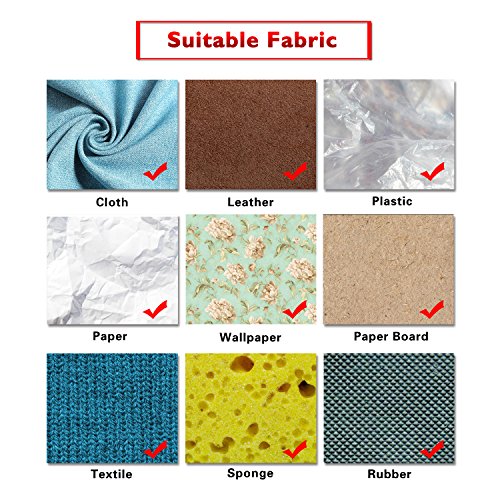 45mm Rotary Cutter, Genround Contour Rotary Cutter with 7 Replacement Rotary Cutter Blades |Leather Cutter Rolling Fabric Cutter Leather Rotary Cutter for Scrapbooking, Quilting, Sewing, Arts & Crafts - Thumbnail 2