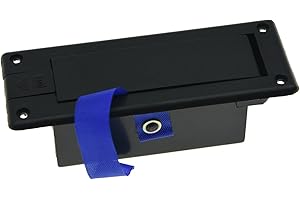 KAISH 9V Battery Cover Box Case Compartment with Pull String for Guitar Bass