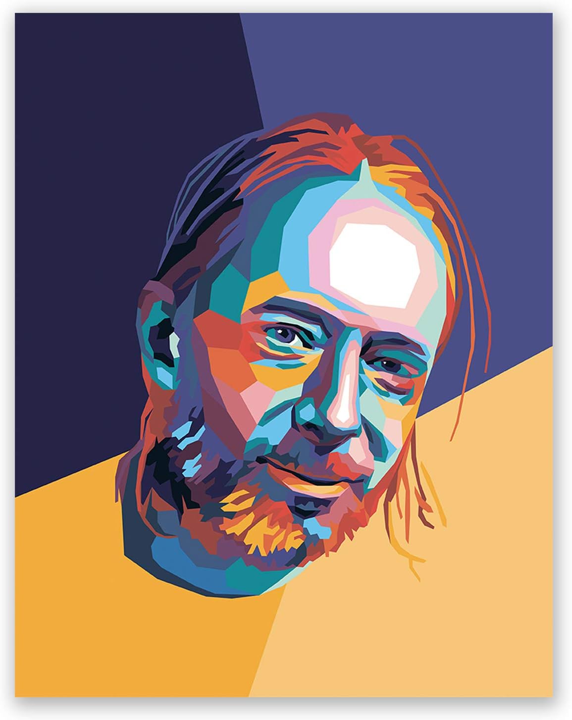 Thom Yorke Poster – Radiohead Pop Art Portrait Print – Music Rock Wall Home Decor (11x14)
