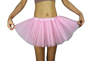 HIWIND Tutus for Women 5 Layered Tutus Girl Teens Short Skirt Colorful Running Skirts Rave Costume Tutu Dance Skirt
