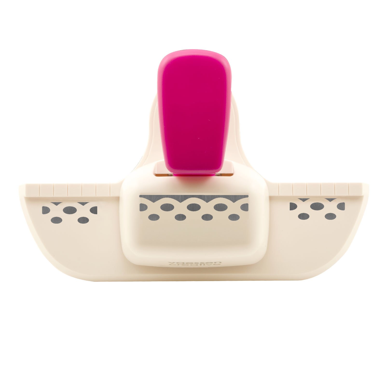 Vaessen Creative Border Punch - Dots - 1,1 x 4,5 cm - Circle Punch for Card Making and Crafting