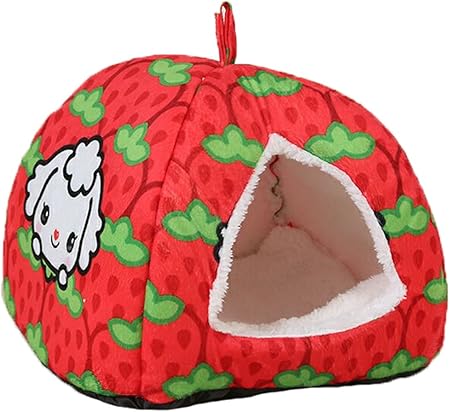 strawberry dog bed