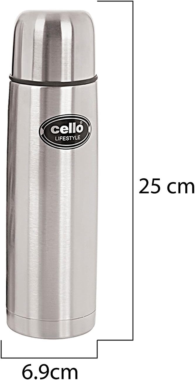cello lifestyle stainless steel flask 500ml