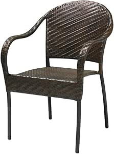 Amazon.com : NFusion Sunset Outdoor Polyethylene Wicker Chair - Set of