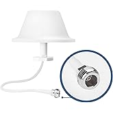 Antena de techo de cúpula, antena de interior omnidireccional, antena de cúpula de banda ancha con conector N hembra para amp