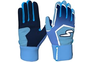 Stinger Sports Winder Series Batting Gloves - Baseball and Softball Gloves for Youth and Adults - Made with Ultra Soft, Breathable, Double-Stitched Cabretta Leather and Full 360° Elastic Wrist wrap