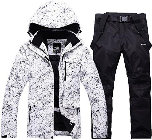 Women's Waterproof Windproof Polyester Fiber Snowboard Suit Ski Jacket+Pants