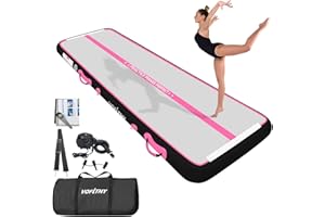 VOFiTNY All Purpose Gymnastics Mat 6.6/10/13/16/20 ft Sturdy Inflatable Tumble Track for Home/Gym