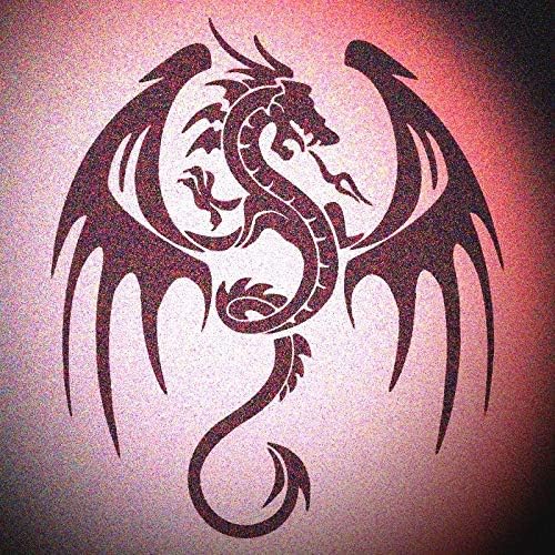 Plantilla De Dragones Goticos Para Pintar En La Pared De Wide Wing