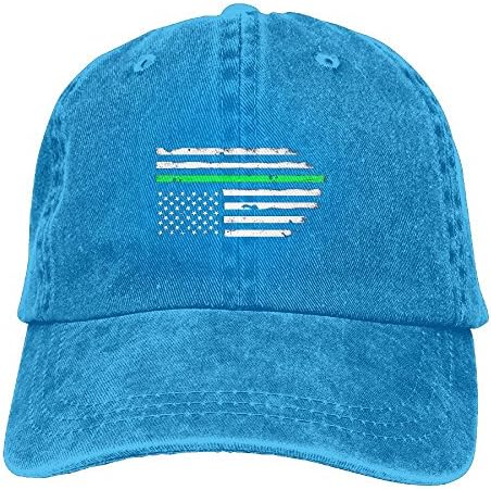 Oopphhggsa Unisex Thin Blue Line American Flag Outing Chapeau RoyalBlue