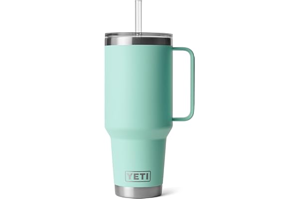 YETI Rambler 42 oz Straw Mug, Vacuum Insulated, Stainless Steel, Seafoam