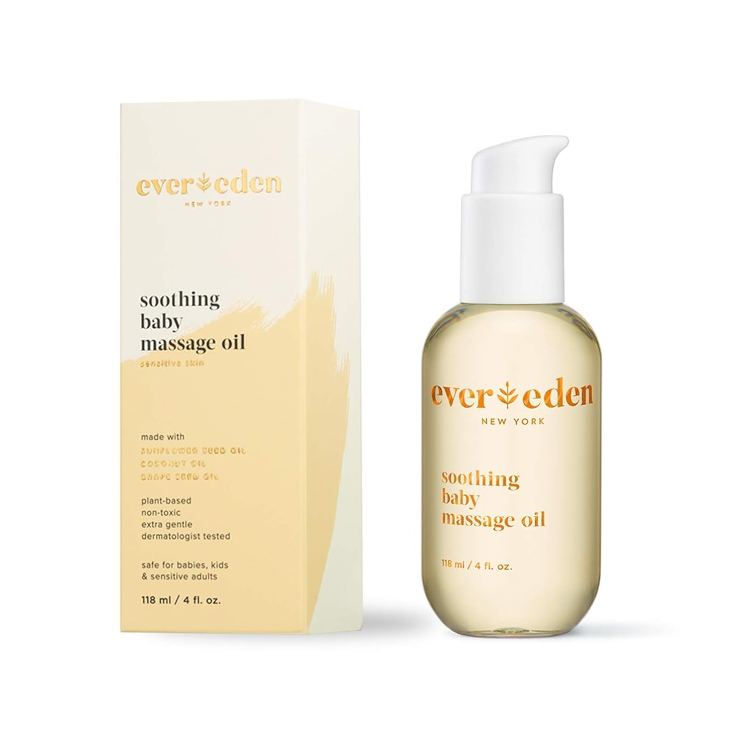 evereden soothing baby massage oil