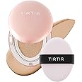 TIRTIR Mask Fit All Cover Pink Cushion Foundation | High coverage, Velvety Matte Finish, Lightweight, Flawless, Corrects Redness, Korean Cushion (#23N Sand, Full Size, 0.63 Fl Oz)