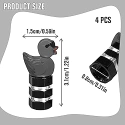 Sosolong Sunglasses Duck Tire Caps 4 Pack,Cute and