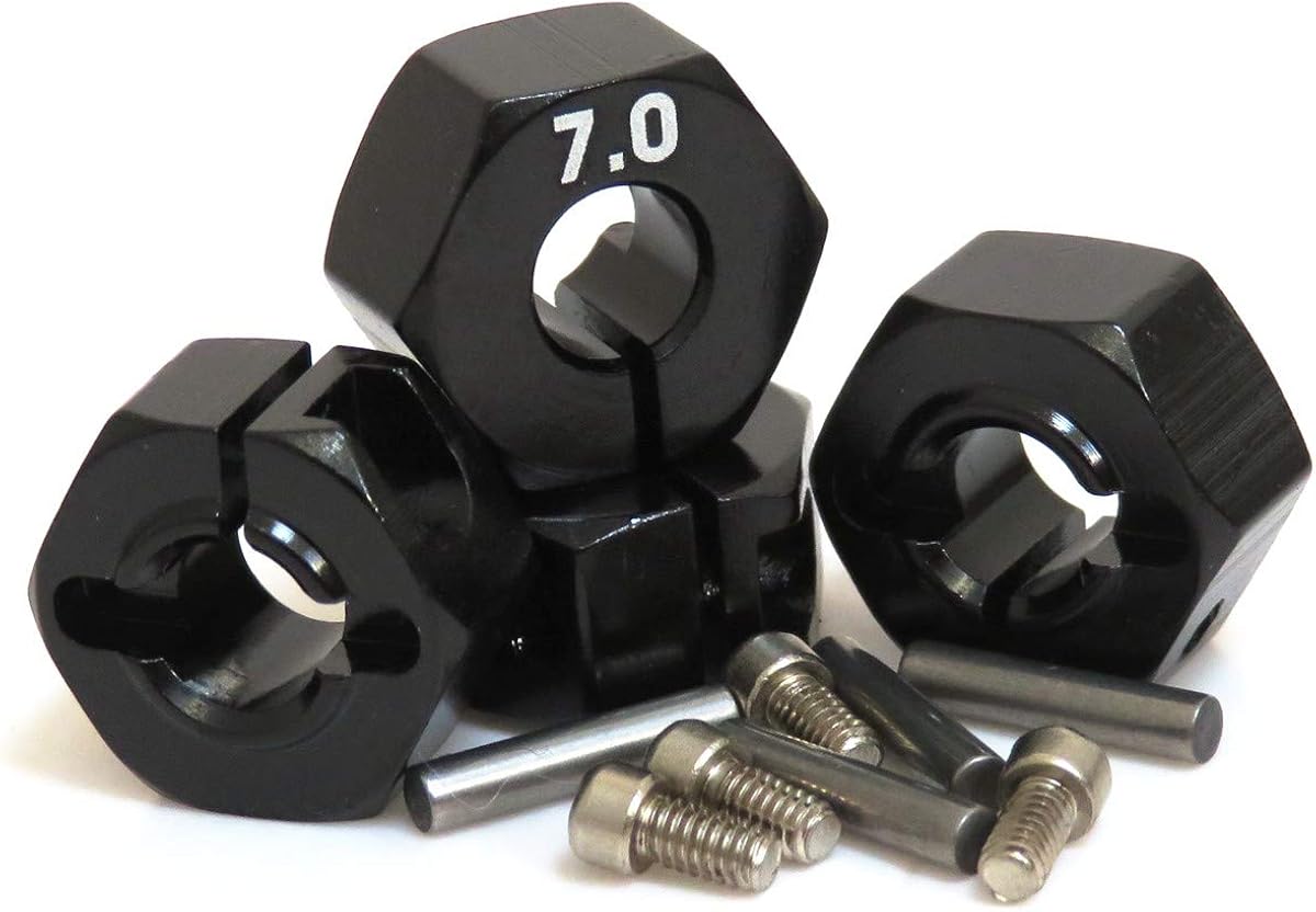 4pcs RC 7mm Aluminum Wheel Hub Clamp Type Fit 1/10 RC Car