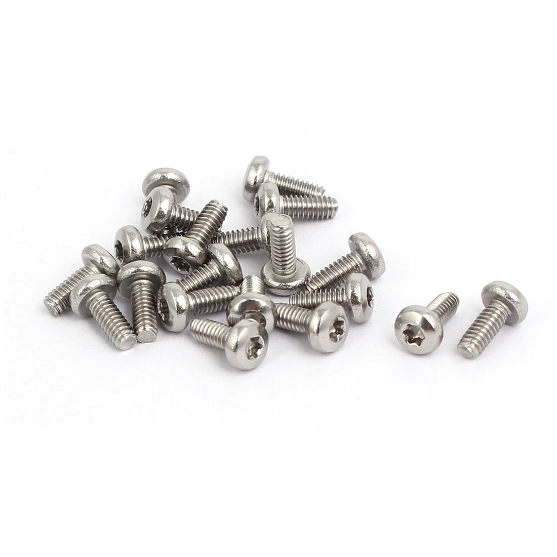 Sourcingmap M2 x 5mm 304 Stainless Steel Torx Pan Head Screws Bolts Fasteners 20pcs