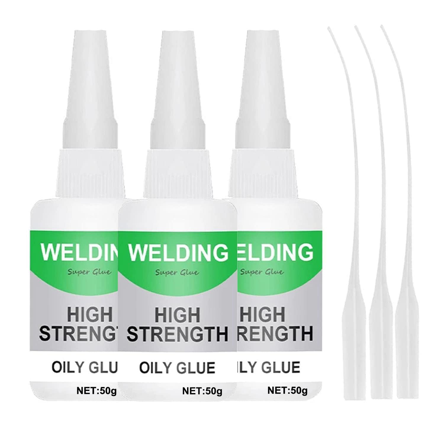Photo 1 of 2/3PCS Welding High Strength Oily Glue 150 Gram (Pack of 3) - Universal Superglue,Mighty Instant Glue for Resin Ceramic Metal Glass
