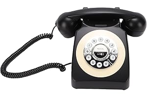 LAISANIM Retro Bluetooth Phone, Vintage Style Desk Telephone with Handset and Speakerphone, for Home and Business Use with iO