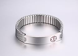 Medical Alert Bracelet for Men : Free Engraving