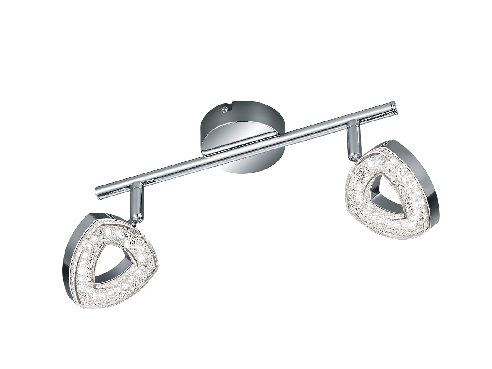 Reality Leuchten Tours Wall Light Metal Integrated 4.5 W Chrome 8.8 x 30 x 13 cm