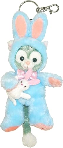 Amazon Co Jp 即日発送 ディズニー Disney ジェラトーニ キーチェーン キーホルダー ぬいぐるみ うさぎ 着ぐるみ 水色 イースター エッグ 香港 Hkdl 海外ディズニー限定 ホビー