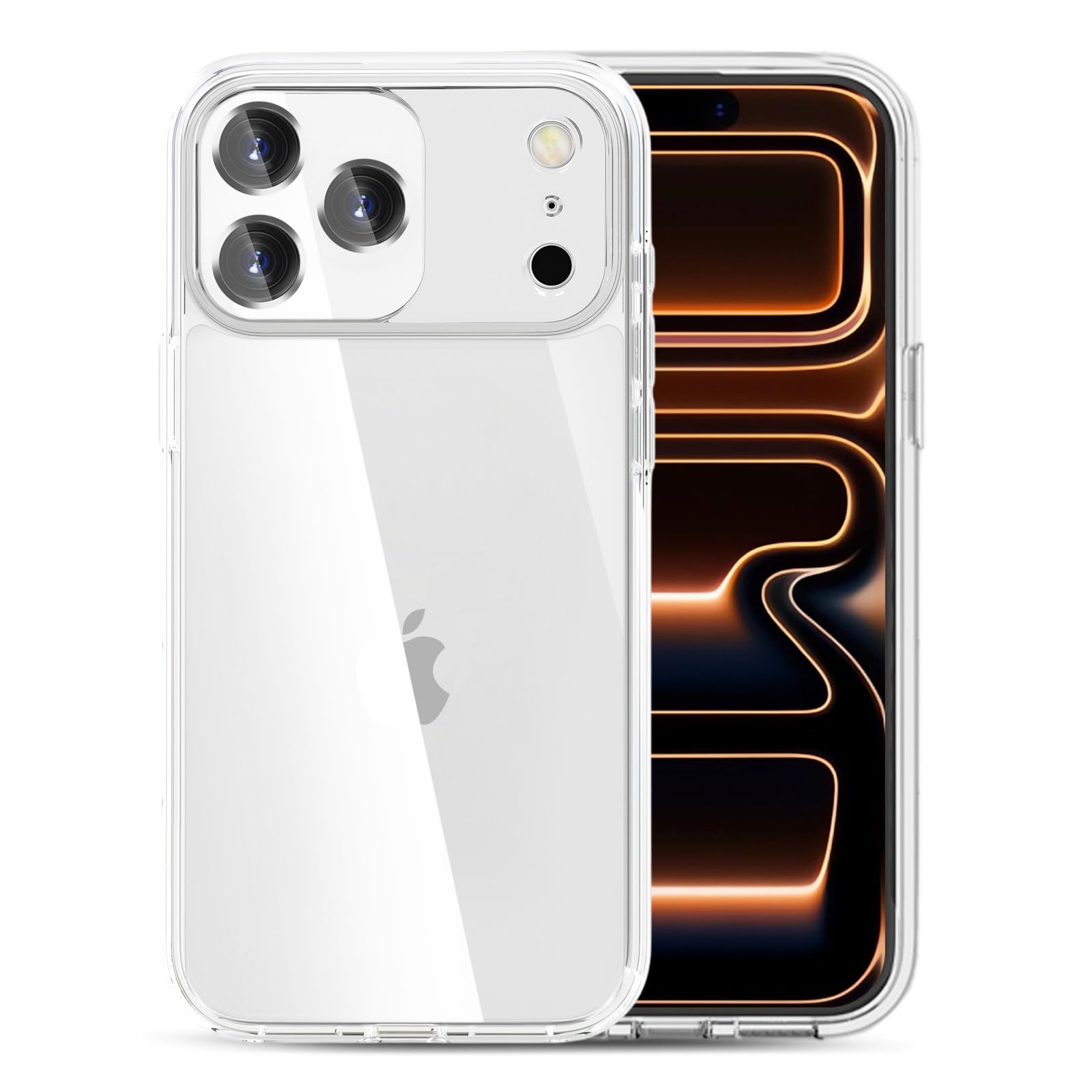 Photo 1 of TENOC Phone Case Compatible with iPhone 17 Pro Max, Clear Case Shockproof Protective Bumper Slim Cover for 6.9 Inch