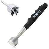 NEIKO 53425A Magnetic Pickup Tool, 25 Lb Telescoping Tool, 30" Long Extendable Magnet Pick Up Tool, Non-Slip Grip Wand, Telescopic, 7" Short Stick, Extra Strong
