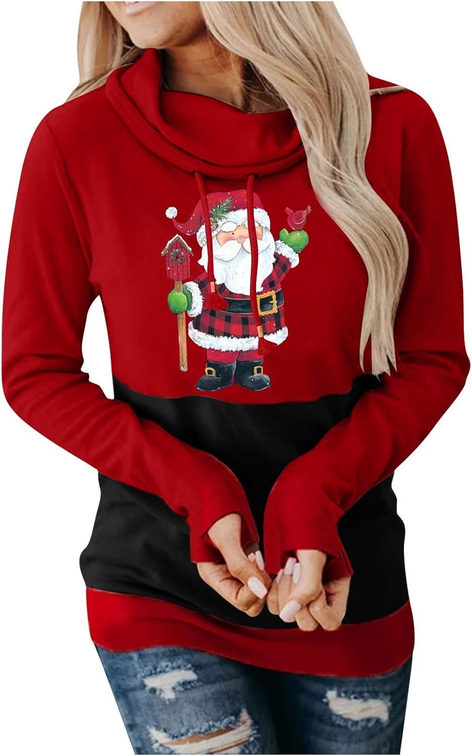 Amazon.com: Hoodies for Women Sweatshirts Christmas Printed Pullover Tops Long Sleeve Crewneck 