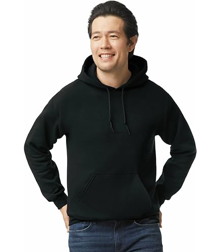 Gildan G125 DryBlend Adult Hooded Sweatshirt, White, Medium at
