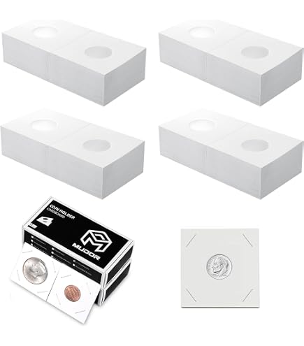 Amazon.com: MUDOR 200 Pack Upgraded Mylar Coin Flips 2x2 for Dime