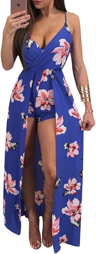 playsuit with maxi skirt overlay