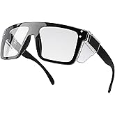 INTETEK ANSI Z87 Safety Glasses, Photochromic UV400 Blue Light Blocking, Impact Resistant Work Glasses for Construction