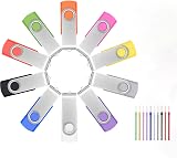 FEBNISCTE 8GB USB 2.0 Flash Drive 10 Pack Memory Stick Thumb Drive Pen Drive w/ view 1