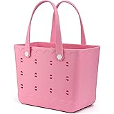 LiAYiD Rubber Beach Tote Bag Waterproof Tip-Proof Outdoor Tote Bag for the Beach Boat Pool Sports