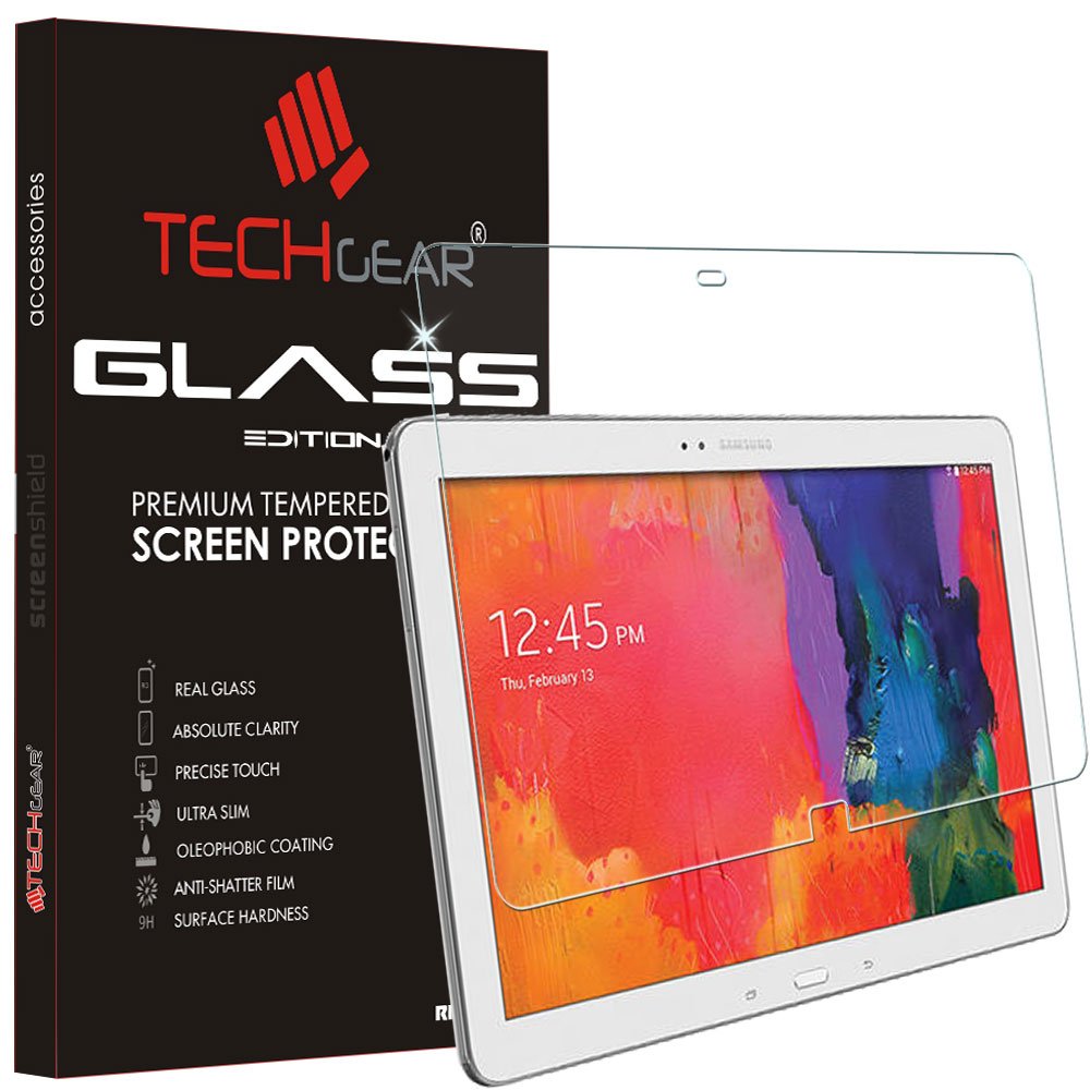 TECHGEAR GLASS Edition fits Samsung Galaxy Tab Pro 12.2 (SM-T900 / SM-T905) - Genuine Tempered Glass Screen Protector Guard Cover