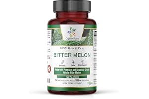ORGANIC AURA INTERNATIONAL Organic Aura Bittermelon Capsules | 1000mg |150 Count HPMC Veg Capsules | Non GMO and Gluten Free.