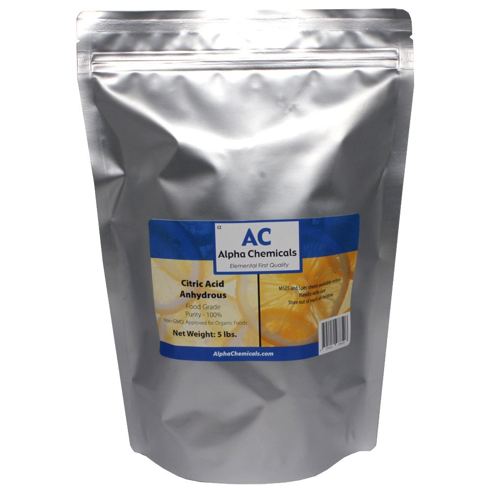 Citric Acid - 5 Pounds - Food Grade Non-Gmo Organic 100% Pure - Alpha Chemic.. 11 61qTWKfi2RL